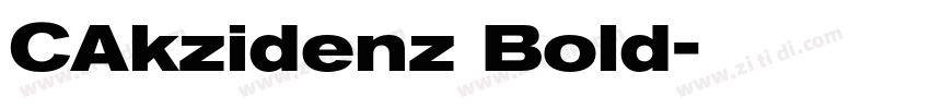 CAkzidenz Bold字体转换